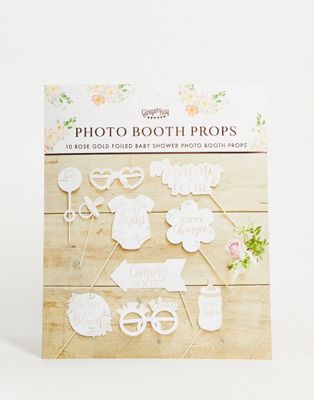 Ginger Ray baby shower photo booth props