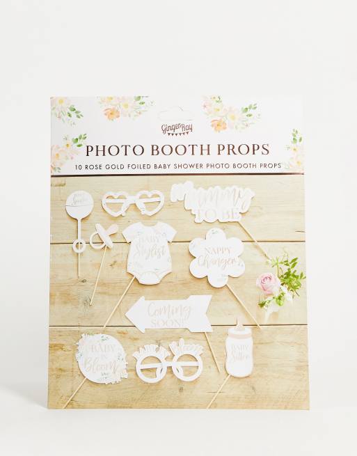 Floral Hen Night Party Photo Props - Team Bride By Ginger Ray
