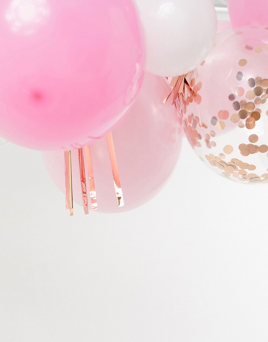 Ginger Ray - Ballonnen plafond met ballonnen met confetti en kwastjes-Multi