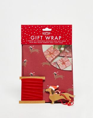 Ginger Ray festive sausage dog wrap kit in red