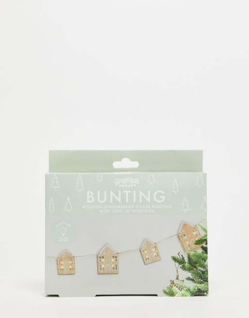Ginger Ray - Festone con casette in legno e luci