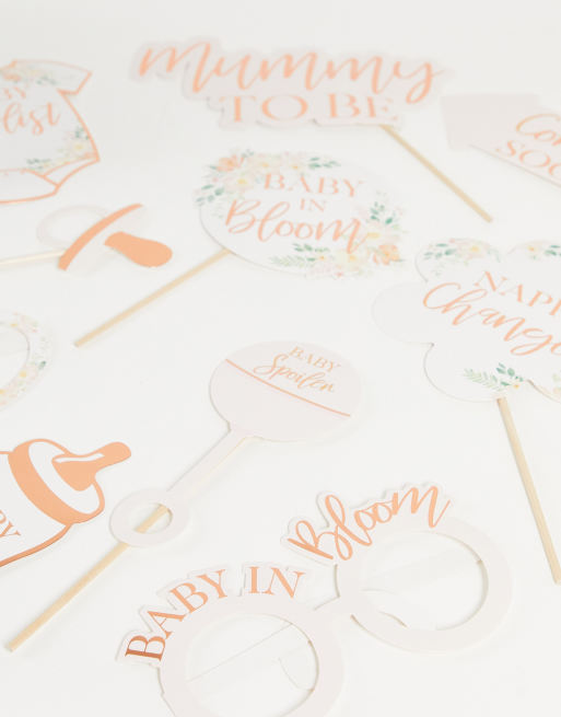 Ginger Ray – Fotoautomaten-Requisiten für die Babyparty, 4 von 4