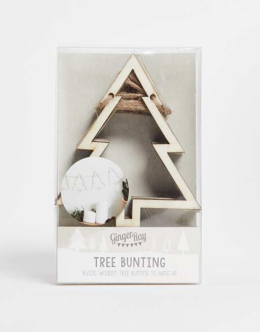 Ginger Ray - Guirlande de sapins en bois