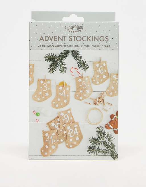 Ginger Ray mini advent stockings
