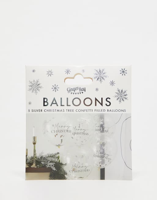 Ginger Ray - Palloncini color argento con scritta 