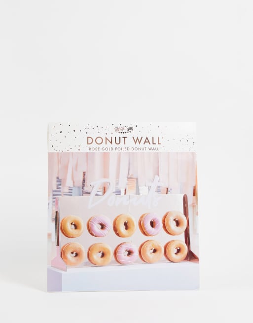 Ginger Ray - Présentoir à donuts - Or rose/rose