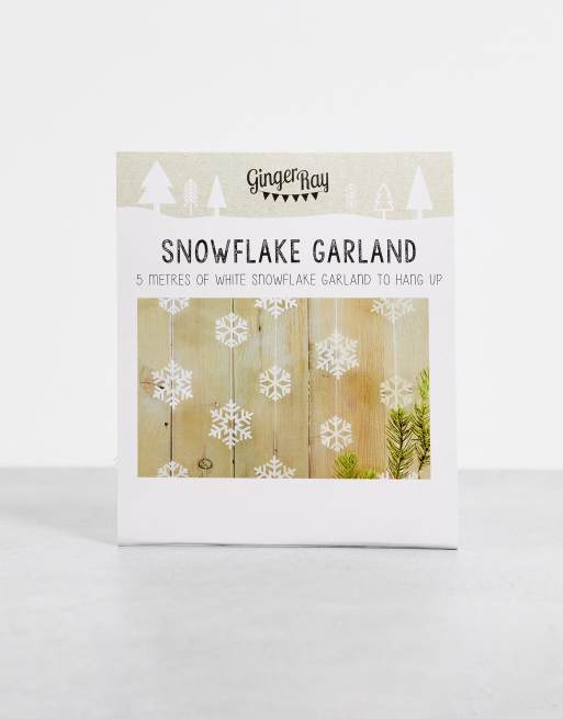 Ginger Ray snowflake garland