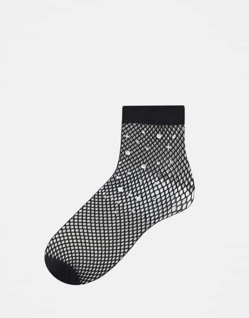 Fishnet clearance crew socks