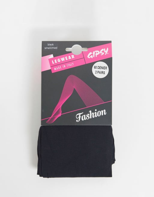 Gipsy - Lot de 2 collants 60 deniers, 3 de 3