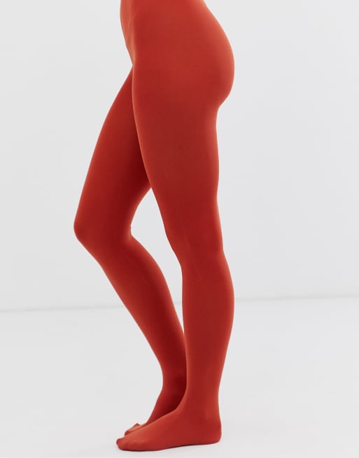 Orange opaque clearance tights