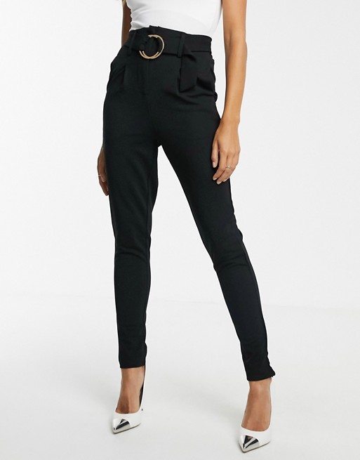 Girl In Mind belted tapered trousers