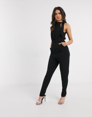 tie detail jumpsuit