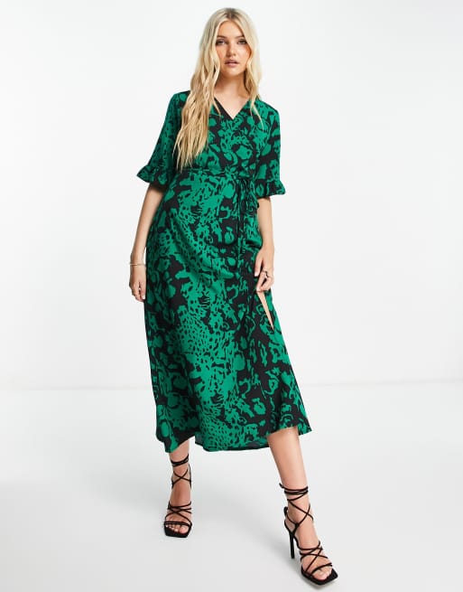 Girl In Mind Robe mi longue imprim e fendue sur la jambe ASOS