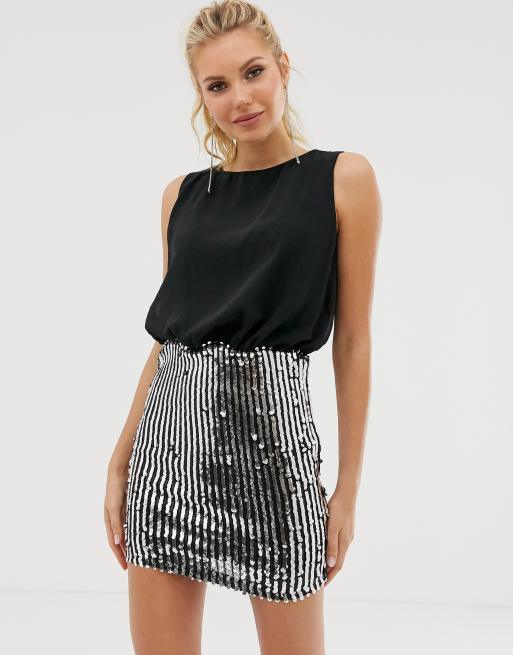 Girl In Mind sequin skirt dress ASOS