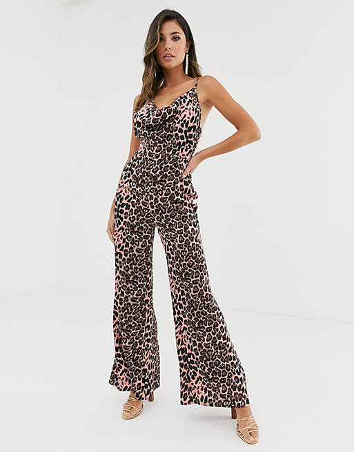 Girl In Mind strappy cowl neck jumpsuit | ASOS