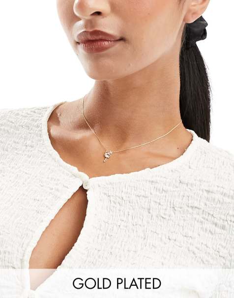 Girls Crew 18k gold plated Abra Kadabra pendant necklace - view 1