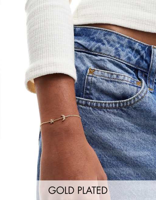 Girls best sale gold jeans