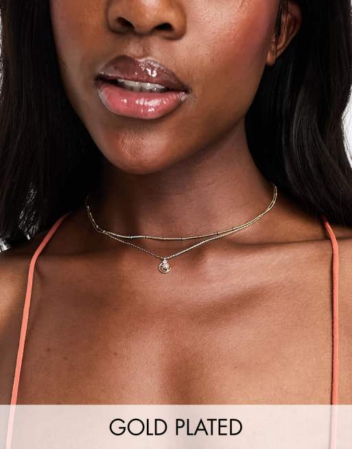 Asos layered necklace hot sale