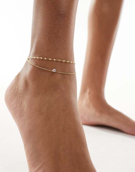 Stainless steel sales ankle bracelet