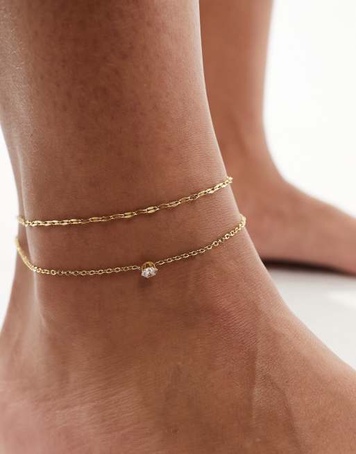 Stainless steel 2025 anklet bracelets