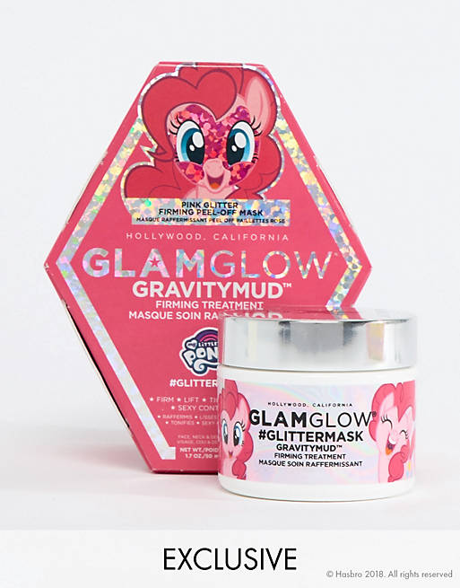 GLAMGLOW ASOS EXCLUSIVE My Little Pony Pink Gravitymud Mask Treatment 50g