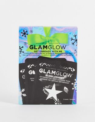GLAMGLOW Get Unready with Me Masking Bubblesheet Trio Gift Set (save 33%)