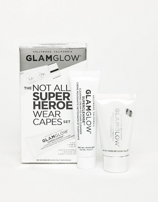 GLAMGLOW Superheroes Wear Capes Cleanse and Mask Set