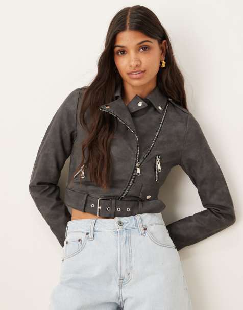 Glamorous Antique Cropped Belted Jacket in black antique - view 1