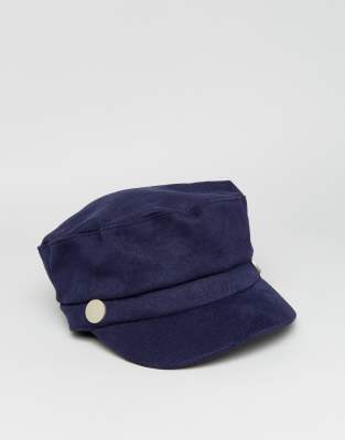navy blue baker boy hat