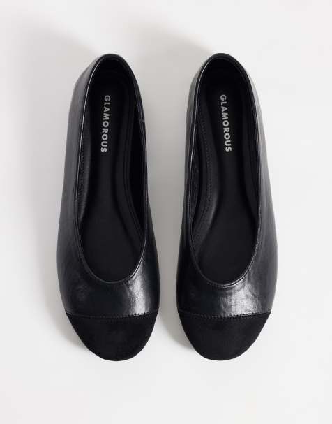Glamorous ballerinaskor i svart - view 1
