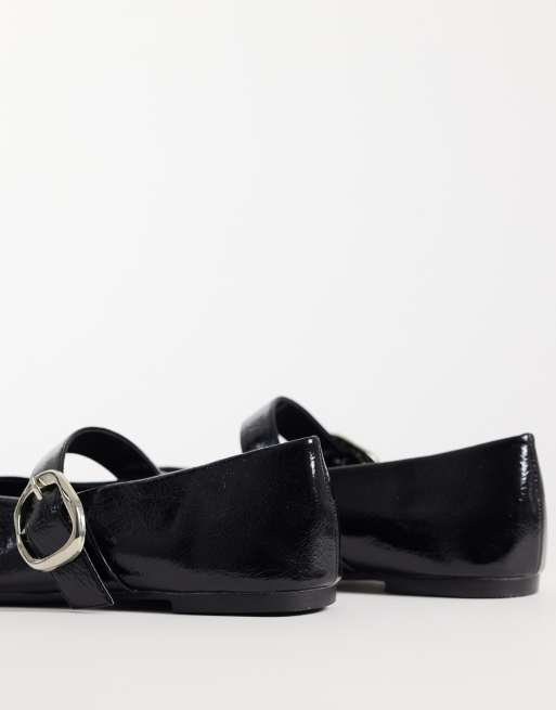 Glamorous ballet flats with bucke in black, 5 of 5