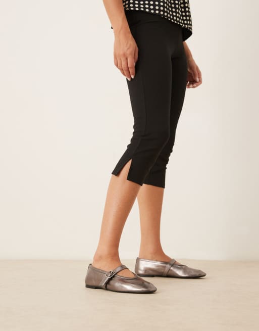 Glamorous ballet flats with buckle strap in bronze | ASOS