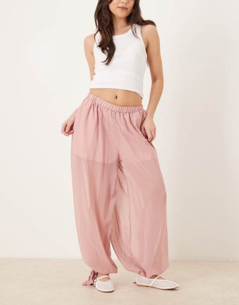 Glamorous balloon trousers in pink blush - view 1
