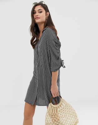 Glamorous beach shirt in stripe-Multi