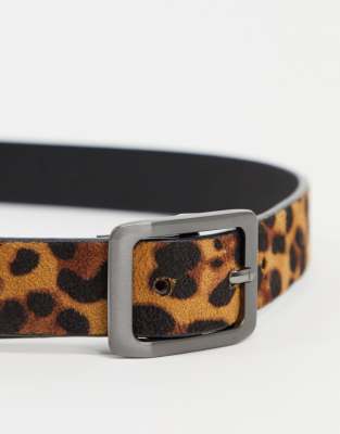 leopard print belt asos