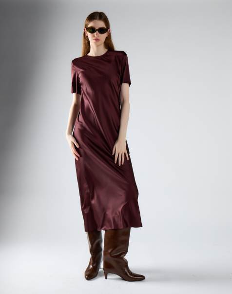 Glamorous Bias cut maxi dress in oxblood - view 1