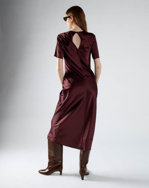 Glamorous Bias cut maxi dress in oxblood, 2 of 4