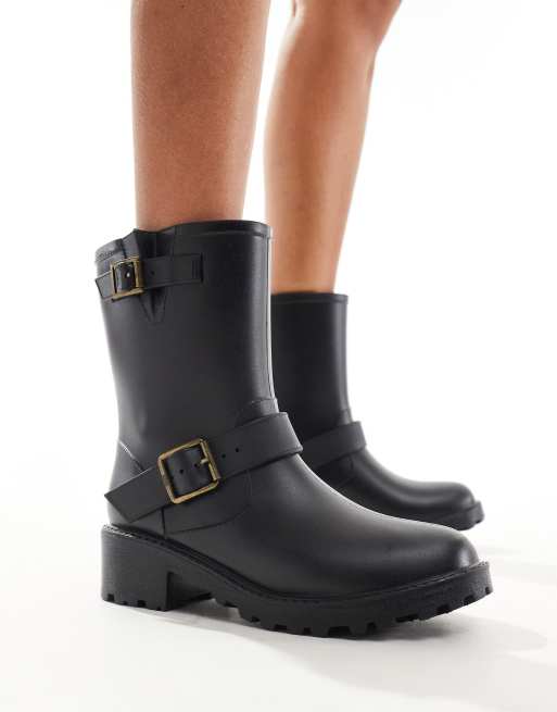 Glamorous biker wellies in black, 4 of 4
