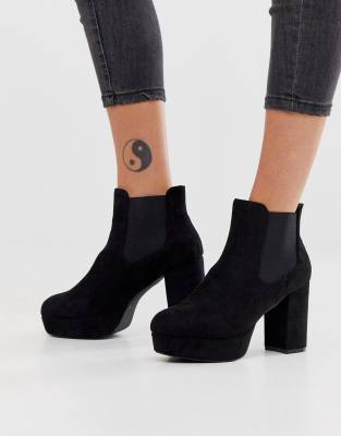 black platform boots asos