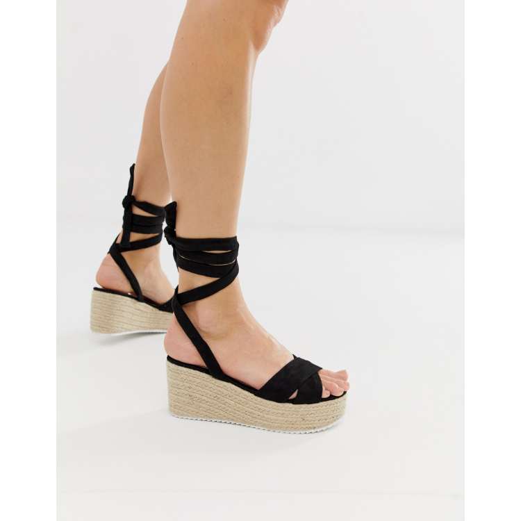 Asos black hot sale wedge sandals