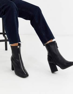 front zip chelsea boots