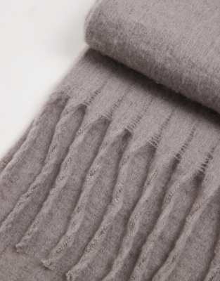 Glamorous Blanket Scarf In Gray
