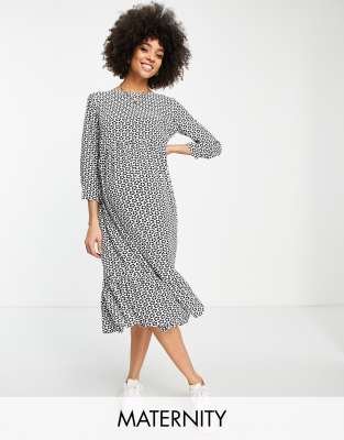 Glamorous Bloom midaxi smock dress with pleated hem in bubble daisy print - ASOS Price Checker