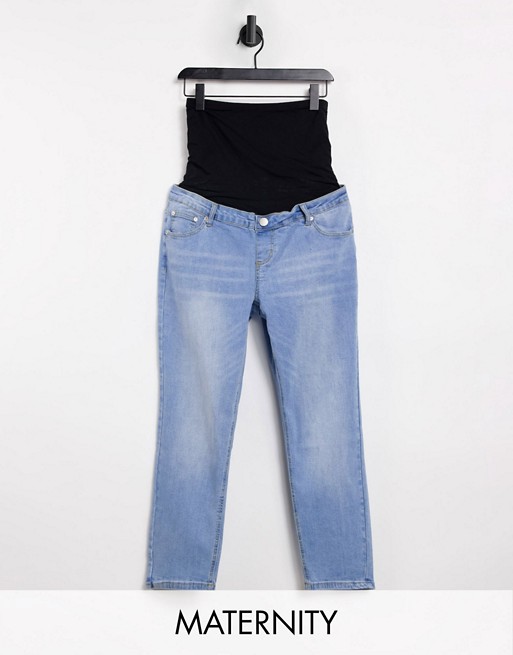 Glamorous Bloom straight leg jeans with over the bump band