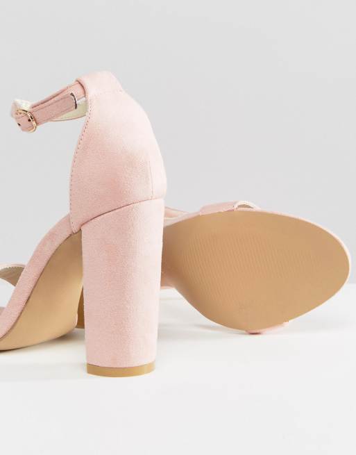 Blush pink sale barely there sandals