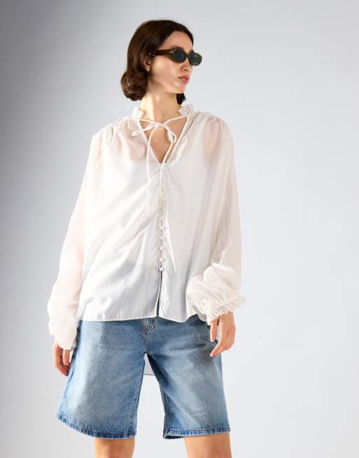 Glamorous Boho blouse in white, 4 of 4