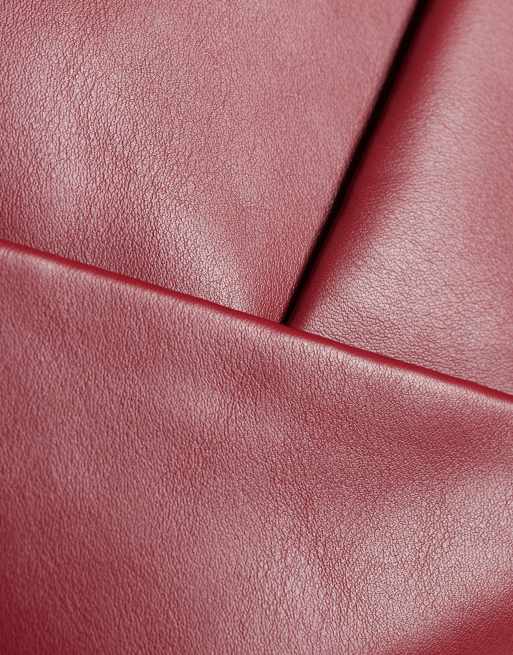 Glamorous - bolso de hombro texturizado en cereza oscura, 3 de 4