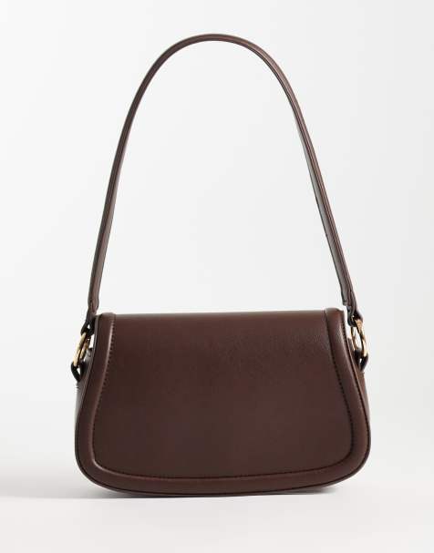 Glamorous - bolso saddle de hombro marrón - view 1