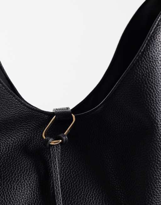 Glamorous - bolso tote de cuero sintético negro, 3 de 4