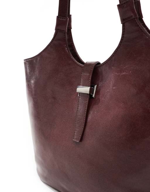 Glamorous – Bordowa torba typu tote na ramię , 3 z 4